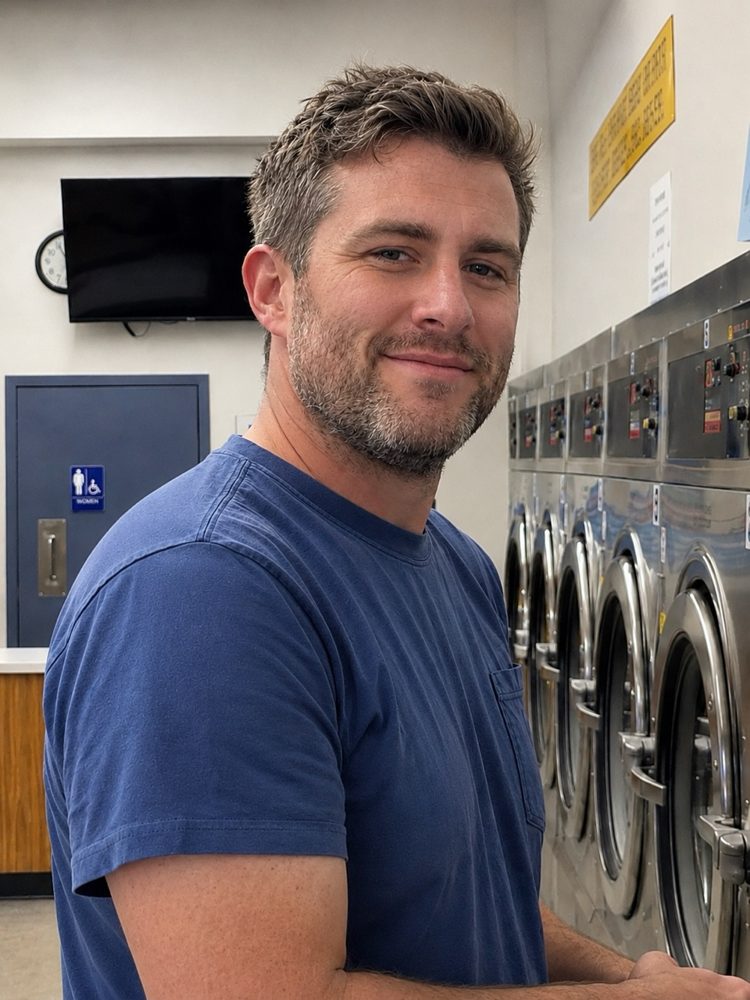 Sean Thomas of LaundromatExit, laundromat owner and direct buyer, inside one of our laundromats